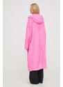 Jakna American Vintage za žene, boja: ružičasta, za prijelazno razdoblje, oversize