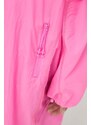 Jakna American Vintage za žene, boja: ružičasta, za prijelazno razdoblje, oversize