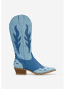 Zapatos čizme kaubojke Celesta denim