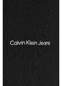 Dukserica Calvin Klein Jeans za žene, boja: crna, s tiskom