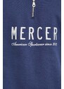 Pamučna dukserica Mercer Amsterdam boja: tamno plava, s tiskom