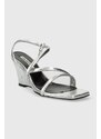 Sandale Karl Lagerfeld RIALTO boja: srebrna, KL34405