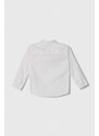 Dječja pamučna košulja Abercrombie & Fitch boja: bijela