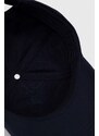 Pamučna kapa sa šiltom Gant boja: tamno plava, s aplikacijom