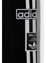 Dječji donji dio trenirke adidas Originals boja: crna, s aplikacijom