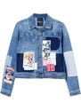 Desigual Prijelazna jakna 'Mickey Mouse' mornarsko plava / plavi traper / krvavo crvena / prljavo bijela