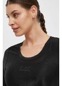 Majica dugih rukava EA7 Emporio Armani za žene, boja: crna
