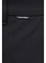 Hlače Calvin Klein za muškarce, boja: crna, ravni kroj
