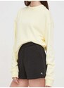 Kratke hlače Calvin Klein Jeans za žene, boja: crna, bez uzorka, visoki struk