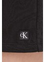 Kratke hlače Calvin Klein Jeans za žene, boja: crna, bez uzorka, visoki struk