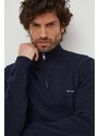 Pamučni pulover Gant boja: tamno plava, lagani