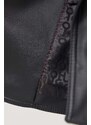 Rokerica HUGO za žene, boja: crna, za prijelazno razdoblje, oversize