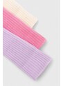 Čarapice za bebe United Colors of Benetton 3-pack boja: ružičasta