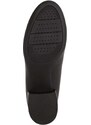 Kožne salonke Geox D ELEANA boja: crna, s debelom potpeticom, D26TWA 00085 C9999
