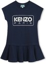Dječja pamučna haljina Kenzo Kids mini, širi se prema dolje
