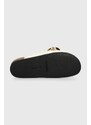 Kožne natikače JW Anderson Chain Loafer za žene, boja: bež, ANW35004E