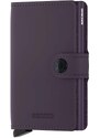 Kožni novčanik Secrid Miniwallet Matte Dark Purple boja: ljubičasta