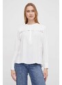 Bluza Pepe Jeans za žene, boja: bijela, s aplikacijom