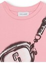 Dječja pamučna majica kratkih rukava Marc Jacobs boja: ružičasta