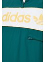 Jakna adidas Originals za muškarce, boja: zelena, prijelazno razdoblje, oversize