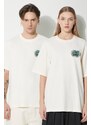 Pamučna majica Filling Pieces T-shirt Gowtu za muškarce, boja: bež, s aplikacijom, 74433929936