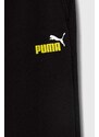 Dječje hlače Puma boja: crna, melanž
