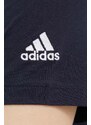 Pamučna majica adidas H07833 boja: tamno plava