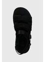 Sandale od brušene kože UGG Goldencoast Multistrap za muškarce, boja: crna, 1153095