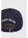 Pamučna kapa sa šiltom Pepe Jeans NOAH JR boja: tamno plava, s aplikacijom
