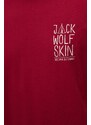 Majica kratkih rukava Jack Wolfskin Tent za muškarce, boja: bordo, s tiskom
