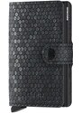 Kožni novčanik Secrid Miniwallet Hexagon Black boja: crna