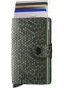 Kožni novčanik Secrid Miniwallet Hexagon Green boja: zelena