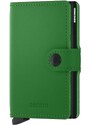 Kožni novčanik Secrid Miniwallet Matte Bright Green boja: zelena