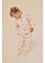 Dječja pidžama košulja Konges Sløjd boja: ružičasta, s uzorkom