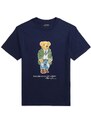 Dječja pamučna majica kratkih rukava Polo Ralph Lauren boja: tamno plava, s tiskom