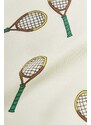 Dječja haljina Mini Rodini Tennis boja: bijela, mini, širi se prema dolje