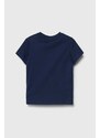 Dječja pamučna majica kratkih rukava Guess boja: tamno plava, s tiskom