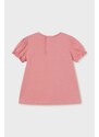 Bluza za bebe Mayoral boja: ružičasta, bez uzorka