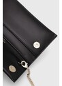 Kožna pismo torbica Patrizia Pepe boja: crna, 2B0050 L011