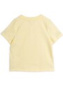 Dječja pamučna majica kratkih rukava Mini Rodini Jogging boja: žuta, s tiskom