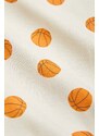 Dječje pamučne tajice Mini Rodini Basketball boja: bijela, s uzorkom