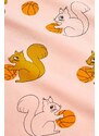 Dječja majica kratkih rukava Mini Rodini Squirrel boja: ružičasta, s uzorkom