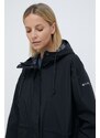 Kišna jakna Columbia Splash Side za žene, boja: crna, prijelazno razdoblje