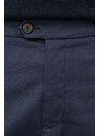 Pamučne hlače Les Deux boja: tamno plava, chinos kroj