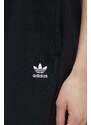 Kratke hlače adidas Originals za žene, boja: crna, glatki materijal, visoki struk, IA6451-black