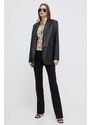 Košulja Versace Jeans Couture za žene, slim, s klasičnim ovratnikom