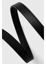 Dvostrani kožni remen Lauren Ralph Lauren za žene, boja: crna
