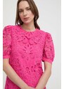 Haljina Silvian Heach boja: ružičasta, mini, uska