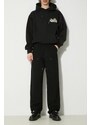 Pamučne hlače Carhartt WIP Double Knee Pant boja: crna, ravni kroj, I031501.8902