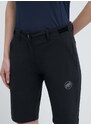 Kratke outdoor hlače Mammut Runbold boja: crna, bez uzorka, srednje visoki struk